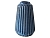 Керамическая ваза ВЕЧЕРНЯЯ АКВАРЕЛЬ, трапециевидная, тёмно-голубая, 15 см, Boltze