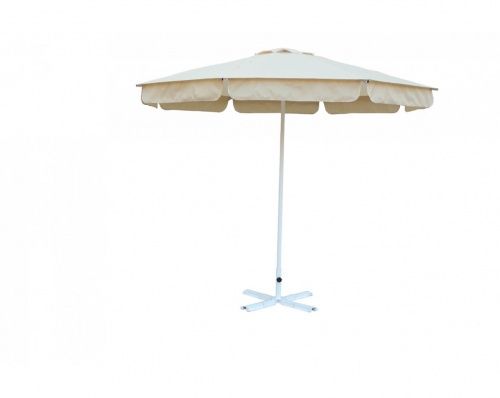 Зонт диаметром 3м с 8 стальными стержнями, с пружинным воланом