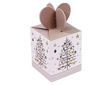 Подарочная коробка CHRISTMAS CHARM (с ёлкой),  10х10х12.5 см, Due Esse Christmas