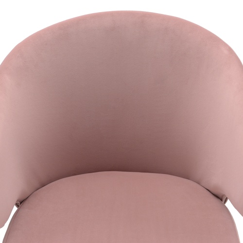 Кресло cecilia, велюр, пудрово-розовое фото 2