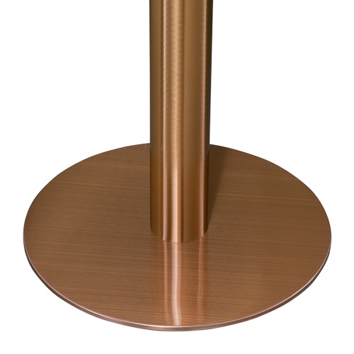 Стол обеденный trond, D60 см, мрамор/золотой фото 3