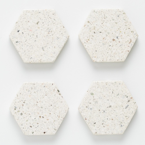 Набор из 4 подставок из камня elements hexagonal 10 см фото 2