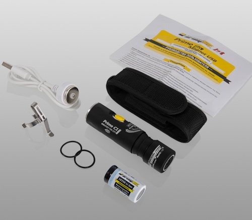 Фонарь светодиодный Armytek Prime C1 Pro Magnet USB+18350, 980 лм, теплый свет, аккумулятор фото 4