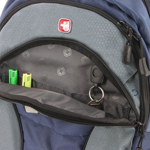 Рюкзак Swissgear 13", синий/серый, 35х15х46 см, 24 л фото 5