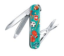 Нож-брелок Victorinox Classic LE 2020, 58 мм, 7 функций, "Sports World"