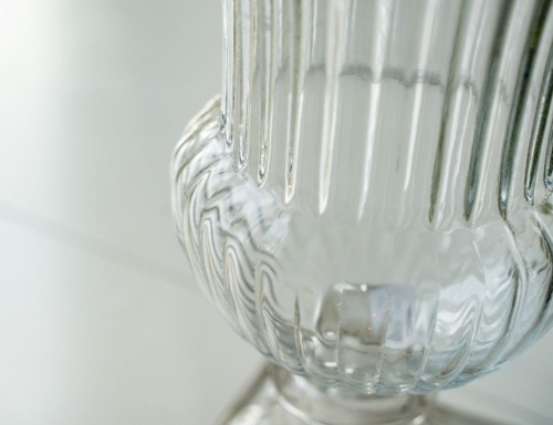 Бокал-подсвечник "Благородный тюльпан" рифлёный, стекло, прозрачный, 19.5х28 см, SHISHI фото 3