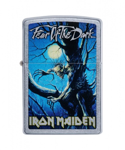 Зажигалка Zippo Iron Maiden, покрытие Street Chrome™, латунь/сталь, серебристая, матовая фото 6