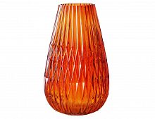 Стеклянная ваза "Ребекка", оранжевая, 27 см, Boltze