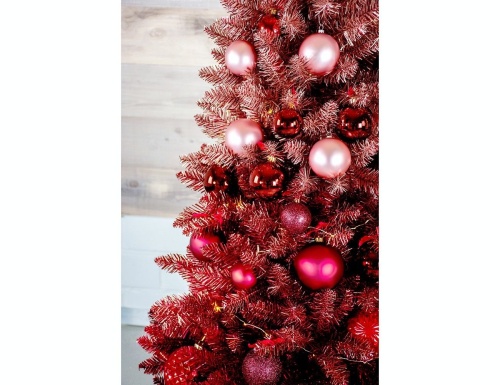 Искусственная ель из фольги Vegas, розовая (градиент), A Perfect Christmas фото 6