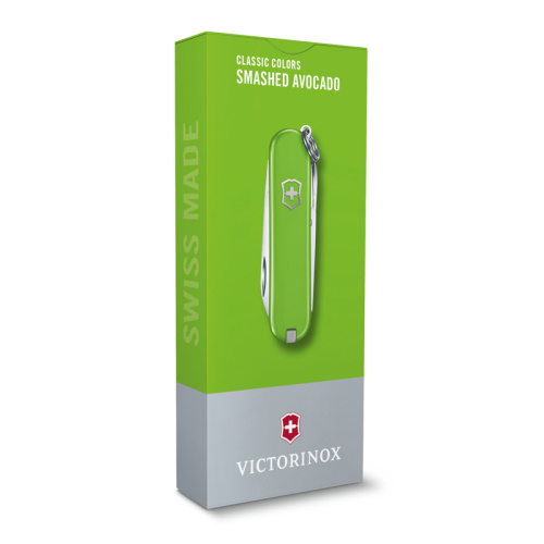 Нож-брелок Victorinox Classic SD Colors, 58 мм, 7 функций, "Smashed Avocado" фото 3