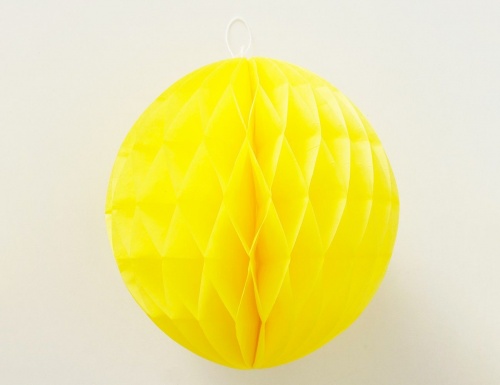 Бумажные шары-соты SUNNY PARTY, жёлтые, 25 см (2 шт.), Boltze фото 4