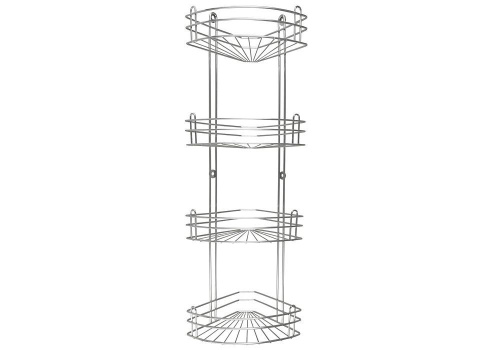 RUS-385026-4 Zn Полка для ванной 4-ярусная угловая, Rosenberg фото 2