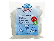 Искусственный снег из переработанного пластика DECORATION SNOW, крупные хлопья, белый, 80 г, Kaemingk (Decoris)