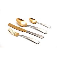Набор столовых приборов SIRIUS MAT+OLD GOLD из 24 предметов, артикул 183302401172000021