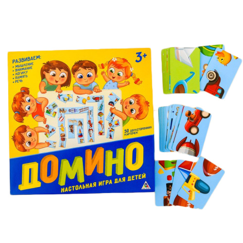 Домино настольная игра «Мои игрушки» фото 2