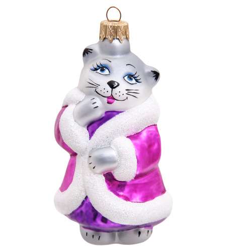 НФ-207 Фигурка «Кошка в шубе» ёлочное украшение