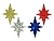 Елочное украшение ВИФЛЕЕМСКАЯ ЗВЕЗДА с блестками, пеноплекс, 40 см, Морозко