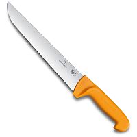 Нож Victorinox разделочный, лезвие 26 см, жёлтый