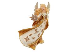 Ёлочная игрушка ТАНЕЦ АНГЕЛА СО ЗВЕЗДОЙ, полистоун, 13 см, Kurts Adler