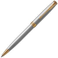 Parker Sonnet Core Slim - Stainless Steel GT, шариковая ручка, M, BL