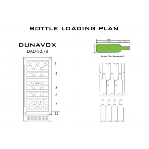 Винный шкаф Dunavox DAU-32.78 фото 2