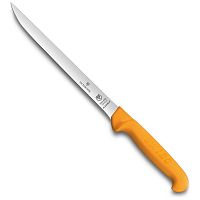 Нож Victorinox для филеровки рыбы,лезвие 20 см узкое, жёлтый