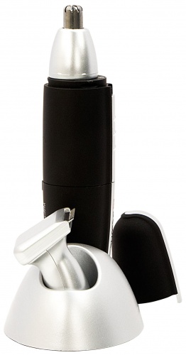 Триммер для носа и ушей Dewal, 2 ножевых блока (от 1 батарейки АА), черный фото 3