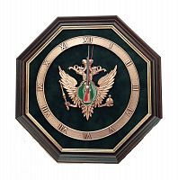 Часы в пластиковой раме Эмблема Министерства Юстиции РФ, ЧП-09