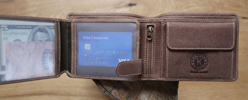 Бумажник Klondike Rob, коричневый, 12,5x10 см фото 14