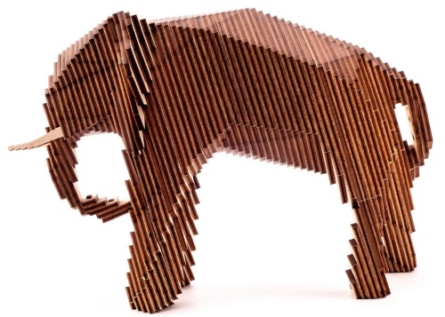 Деревянный конструктор UNIWOOD &quot;Большой Слон&quot; фото 10