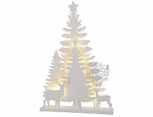 Светящаяся декорация "Лесная душа", дерево, 12 LED-огней, 5.5x30x40 см, батарейки, таймер, Kaemingk