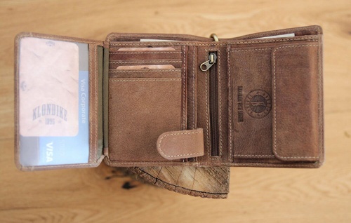 Бумажник Klondike Wayne Bear, коричневый, 10,5x12,5 см фото 12