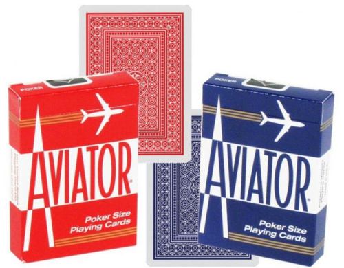 Карты "Aviator Standard Index red/blue"