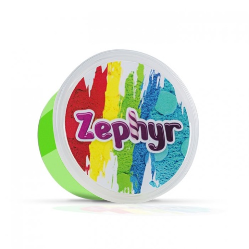 Кинетический пластилин Zephyr Шоу-Бокс - 8 банок из четырех цветов фото 2