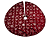 Юбка для декорирования основания ёлки СНЕЖИНКИ-ШАМПАНЬ, полиэстер, бургунди, 95 см, Koopman International