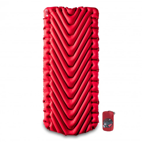 Надувной коврик Klymit Insulated Static V Luxe Red, красный