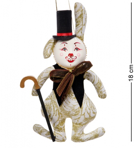 RK-461 Кукла подвесная "Кролик с тростью"