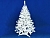 Искусственная белая елка Метелица 150 см, ПВХ, MOROZCO