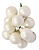 ГРОЗДЬ стеклянных матовых шариков на проволоке, 12 шаров по 25 мм, цвет: белый, Kaemingk (Decoris)