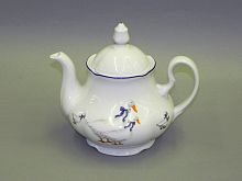 Заварочный чайник Leander 1,2л мэри-энн, фарфор, синий, белый