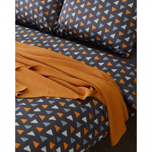 Комплект постельного белья двуспальный из сатина с принтом triangles из коллекции wild фото 5