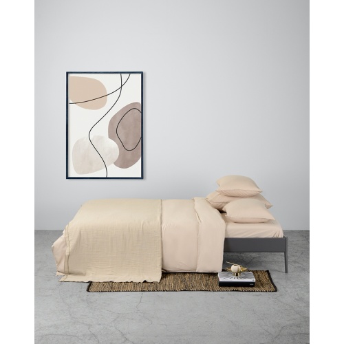 Комплект постельного белья полутораспальный из органического стираного хлопка из коллекции essential фото 2