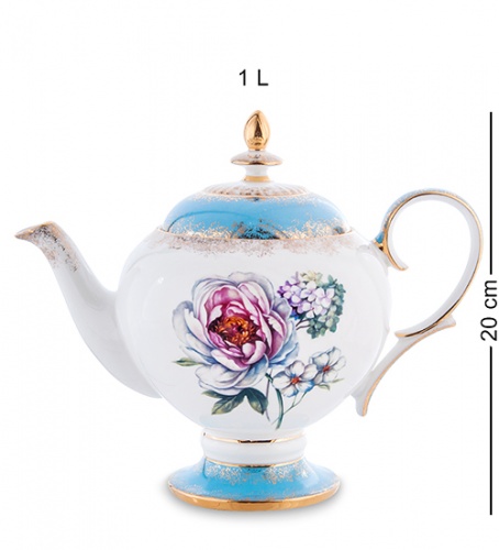 Чайный сервиз "Цветок Неаполя" (Fiore Napoli Pavone) из 15 предметов, на 6 персон, артикул JK-131 фото 2