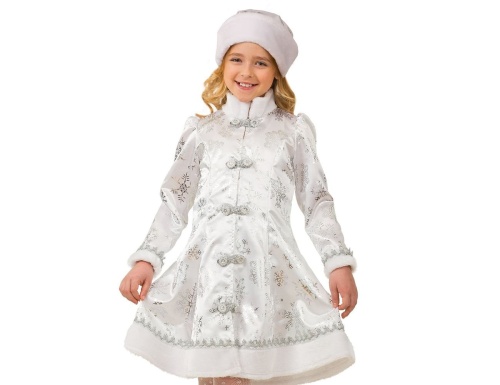 Карнавальный костюм Снегурочка, сатиновая, Батик фото 2