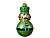 Ёлочная игрушка ЩЕЛКУНЧИК-НЕВАЛЯШКА, стеклянный, зелёный, 12 см, Kaemingk (Decoris)