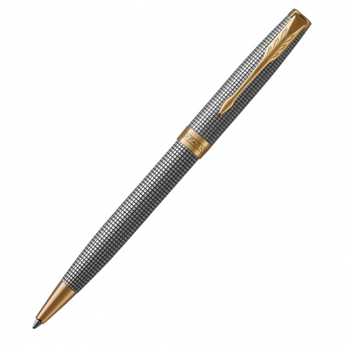 **Parker Sonnet Premium - Cisele GT, шариковая ручка, M, BL  (СЕРЕБРО 925 пробы)