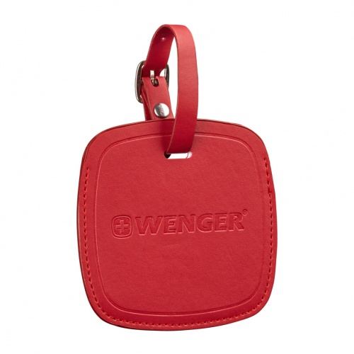 Бирка для багажа Wenger, красная, 4,1x4,1x0,4 см фото 2
