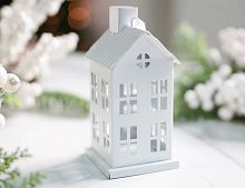 Ёлочная игрушка ДОМИК ДЛЯ ЧУДЕС, металл, белый, 13 см, Koopman International