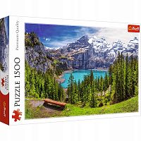 Пазл Trefl Озеро Эшинен, Альпы, Швейцария, 1500 деталей