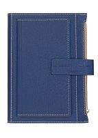 Записная книжка Pierre Cardin синяя в обложке, 21,5х15,5х3,5 см